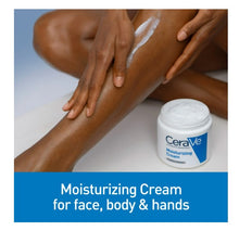 Crema hidratante CeraVe, hidratante facial y corporal para piel normal a muy seca, 473 ml