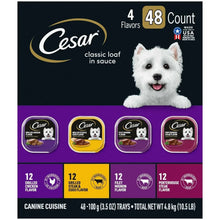 Cesar Canine Cuisine 4-Flavor Wet Dog Food Variety Pack, 48 ct.
