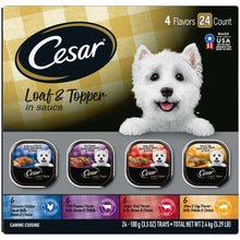 CesarLoafAndTopperInSauceWetDogFoodVarietyPack-3-5OzTrays-24Pack-_1 - USA Mega Market