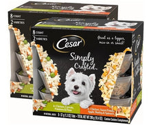 Cesar Simply Crafted Wet Dog Food Toppers for Dry Food, Chicken, Carrots, Pk 2