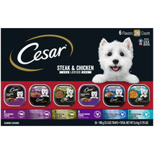 CesarSteakAndChickenLoversWetDogFoodVarietyPack_3.5OzTrays_36Pack - USA Mega Market