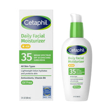 Cetaphil Daily Facial Moisturizer Lotion for Sensitive Skin Care, Broad Spectrum SPF 35, 3 fl oz