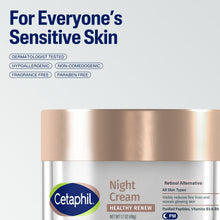 Cetaphil Healthy Renew Night Cream for Sensitive Skin with Anti-Aging, 1.7 oz