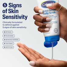 Cetaphil Extra Gentle Daily Face Scrub, Exfoliates & Cleanses, Sensitive Skin, 6 fl oz (3 PACK )