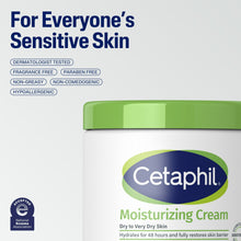 Cetaphil Moisturizing Cream for Very Dry to Dry Skin, Unscented, 16 fl oz