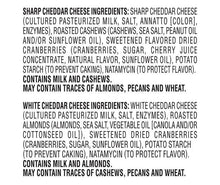Cheese, Fruit and Nut Snacks, 12 pack