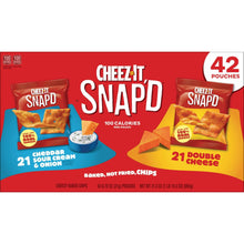 Cheez-It Snap'd, Baked Snack Chips, Variety Pack, 0.75 oz., 42 pk.