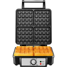 Chefman 4 Slice Belgian Waffle Maker w/ Adjustable Temperature, Stainless Steel