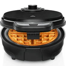 Chefman Anti-Overflow Belgian Waffle Maker w/ Shade Selector, Non-Stick Plates - Black, New