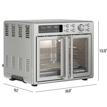 Chefman 10-in-1 Stainless Steel French Door Toaster Oven Air Fryer