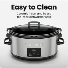 Chefman 7-Qt. Programmable Slow Cooker with Locking Lid