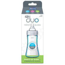 Chicco Duo Hybrid Baby Bottle, Invinci-Glass Inside/Plastic Outside, 9oz - Neutral, New