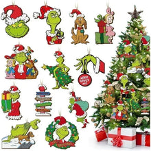 Christmas-Tree-Ornaments-24pcs-Wooden-Christmas-Tree-Decorations-Christmas-Ornam - USA Mega Market
