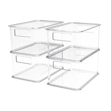 Clearly4-PieceClearPlasticOrganizingBinSet - Brands For Less USA