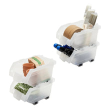 Clearly Stacking Storage Bins, 16-pack - USA MEGA SHOP