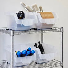 Clearly Stacking Storage Bins, 16-pack