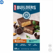 Clif Builder's Protein Bar, Variety Pack, 2.40 oz, 18-count