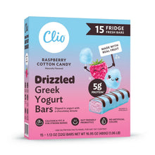 Clio Greek Yogurt Raspberry Cotton Candy Bars, 15 count