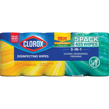 CloroxDisinfectingWipes_VarietyPack_FreshScentandCrispLemon_5packct._425wipestotal11 - USA Mega Market