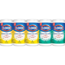 CloroxDisinfectingWipes_VarietyPack_FreshScentandCrispLemon_5packct._425wipestotal1 - USA Mega Market