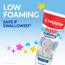 Colgate Baby Toothbrush and Fluoride Free Training Toothpaste Kit, Bubblefruit, 1.75 oz, 3-24 Months