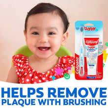 Colgate Baby Toothbrush and Fluoride Free Training Toothpaste Kit, Bubblefruit, 1.75 oz, 3-24 Months