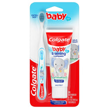 Colgate Baby Toothbrush and Fluoride Free Training Toothpaste Kit, Bubblefruit, 1.75 oz, 3-24 Months