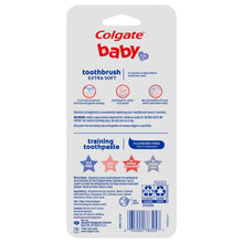 Colgate Baby Toothbrush and Fluoride Free Training Toothpaste Kit, Bubblefruit, 1.75 oz, 3-24 Months