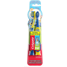 Colgate Kids Toothbrushes and Suction Cup, Extra Soft, Bluey, 2 Pack