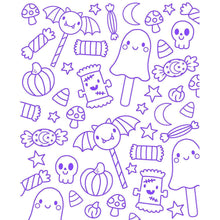 ColorWorld: Spooky Sweet Halloween, Mixed Media