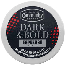 Community Coffee Dark and Bold Espresso Darkest Roast Coffee Pods, 72 ct. - USA MEGA SHOP