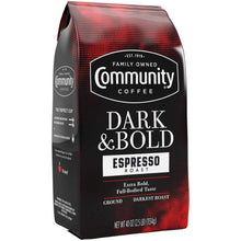 Community Coffee Dark & Bold Espresso Roast Ground Coffee, 40 oz.