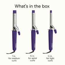 Conair Supreme Curling Iron 3-Pack, Includes 1/2", 3/4", and 1" Curling Irons