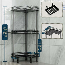 ConsumestCornerShowerCaddyStanding-3-TierStainlessSteelShowerOrganizerwithSoapHolderand4Hooks-La_155_5 - USA Mega Market
