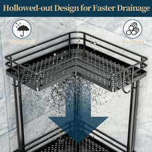 ConsumestCornerShowerCaddyStanding-3-TierStainlessSteelShowerOrganizerwithSoapHolderand4Hooks-La_2322_6 - USA Mega Market