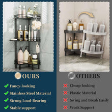 ConsumestCornerShowerCaddyStanding-3-TierStainlessSteelShowerOrganizerwithSoapHolderand4Hooks-La_2842_8 - USA Mega Market