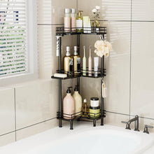ConsumestCornerShowerCaddyStanding-3-TierStainlessSteelShowerOrganizerwithSoapHolderand4Hooks_LargeCapacityCornerShelfStandforBathroom_RestRoom6 - USA Mega Market