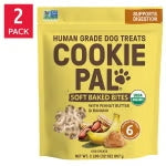 Cookie Pal Soft Baked Bites, Peanut Butter and Banana Dog Treats, 2 lb, 2-count