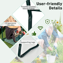 Costway Folding Sturdy Garden Kneeler Gardener Kneeling Pad & Cushion Seat Knee Pad Seat Green