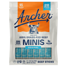 Country Archer Grass-Fed Beef Stick Minis Original, 0.5 oz, 28-Count