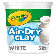 Crayola Air Dry Clay Bucket, 5Lbs, White, No Bake Clay for Kids, Back to School Supplies, Teacher Essentials, Arts and Craft Supplies, Gifts for Teachers and Kids, Ages 6+