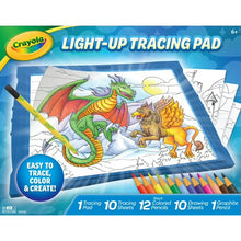 Crayola Light-Up Tracing Pad, Blue, Colored Pencils, Arts & Craft Supplies, Art Toys, Screen Free Activity, Gift for Kids & Artists