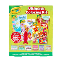 Crayola Ultimate Coloring Kit, 4 Books and 4 Boxes of 24 Count Specialty Crayons, Art Set for Kids Ages 3 & up