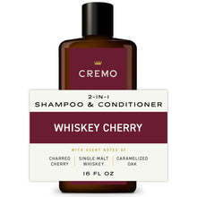 Cremo 2-in-1 Men's Shampoo & Conditioner, Whiskey Cherry Scent, 16 fl oz (PACK OF 3 )