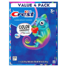 Crest Kid's Advanced Color Changing Toothpaste, Strawberry, 4.2 oz., 4 pk.