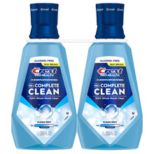 Crest Mouthwash Pro Health Complete Clean, Alcohol Free, Clean Mint, 1 L, 2 Pack