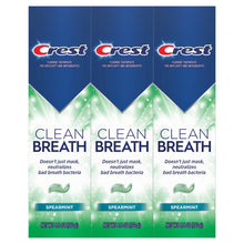 Crest Plus Clean Breath Spearmint Toothpaste, 4.6 oz., 3 pk.