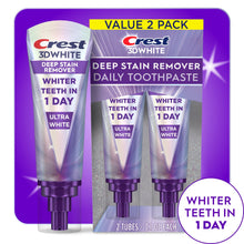 Crest Toothpaste 3DWhite Deep Stain Remover Ultra White - 3.1oz/2pk