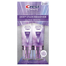 Crest Toothpaste 3DWhite Deep Stain Remover Ultra White - 3.1oz/2pk