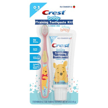 Crest Training Toothpaste and Brush, Fluoride Free, Strawberry 1.6 oz